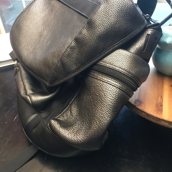 Coach Gunmetal Gray Trek Leather Backpack - Picture 7 of 7